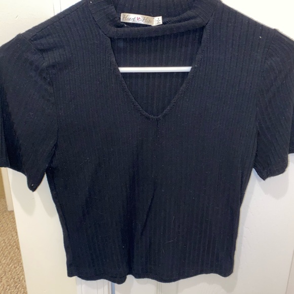 Black Crop Top - Picture 1 of 2